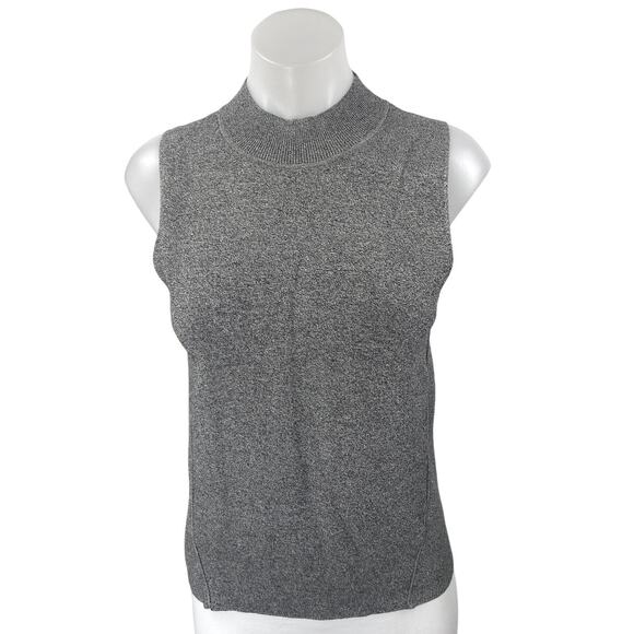 Banana Republic Women's Gray Knit Sleeveless High Neck Sweater Vest Tank Top S - Picture 1 of 4
